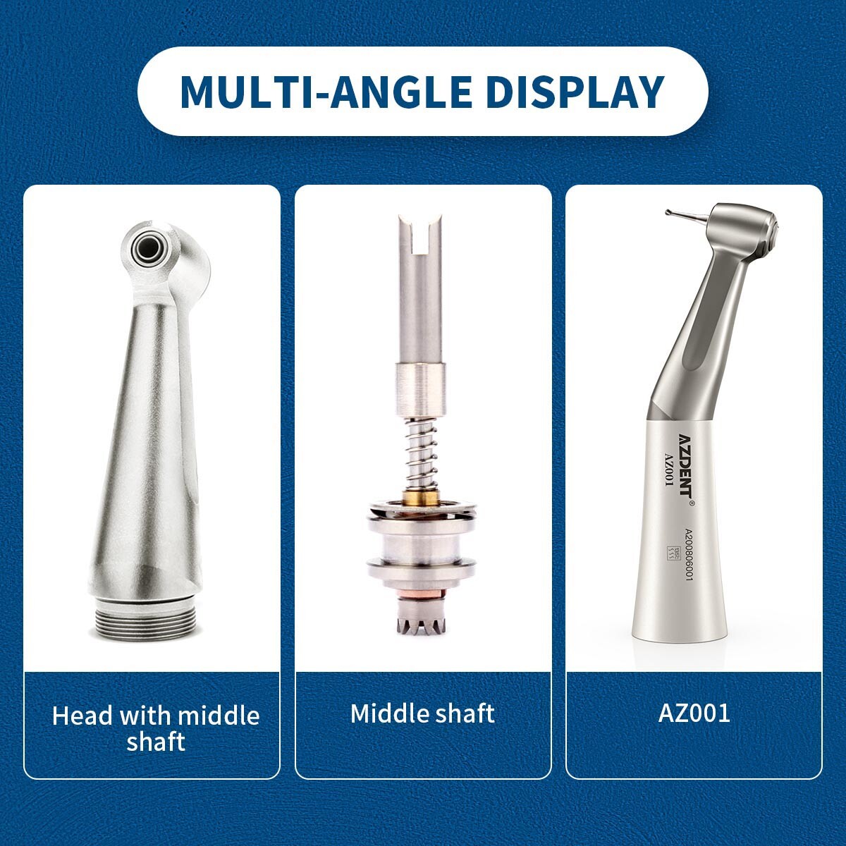 NSK Style Dental Slow Low Speed Handpiece Straight Contra Angle Air Motor 4/2H