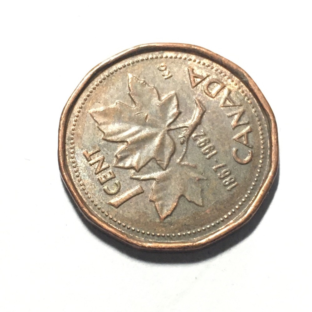 1992 CANADA ONE CENT COIN.