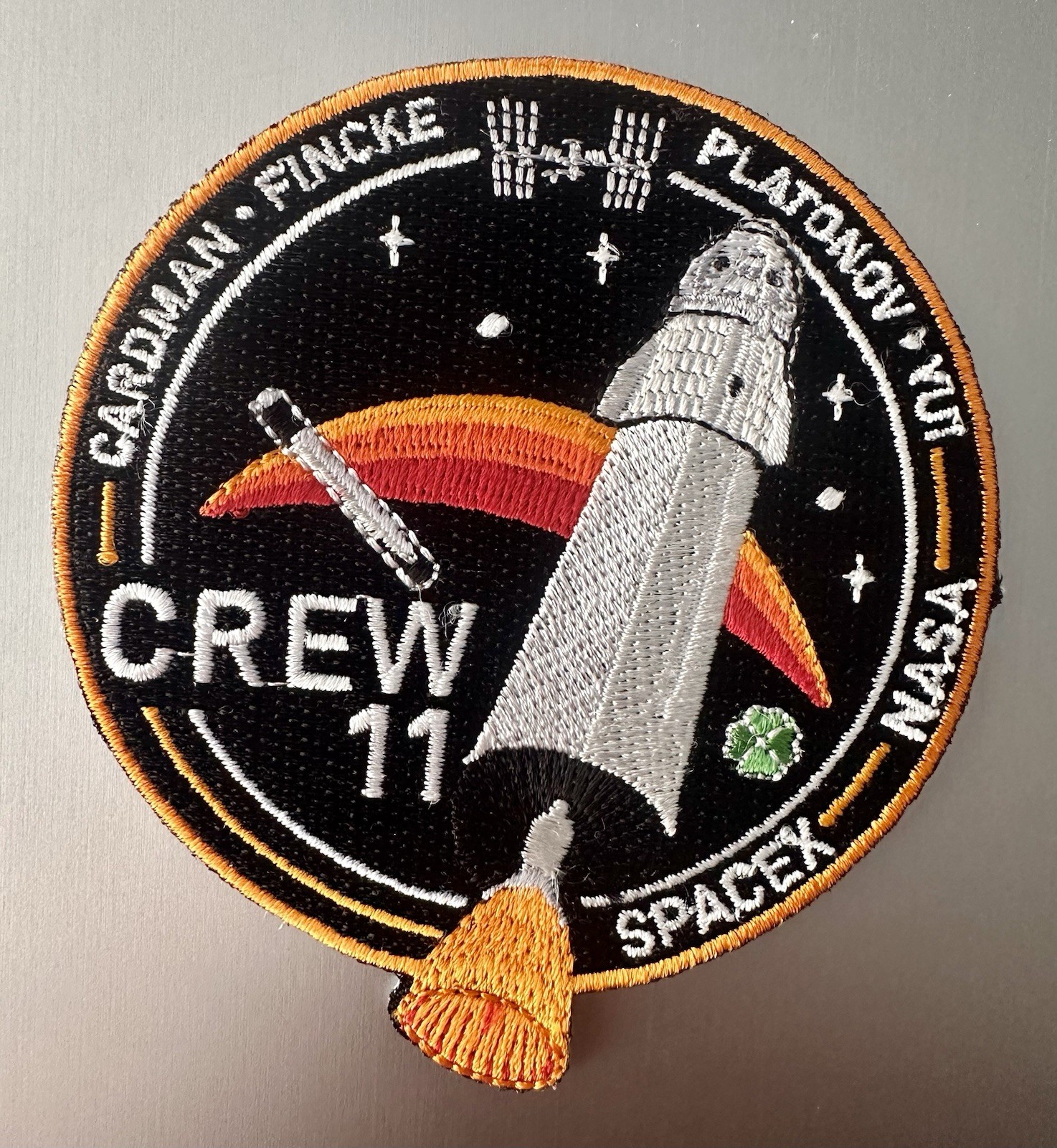 OrIginal NASA SPACEX CREW 11 ISS Mission CREW DRAGON SPACE PATCH 3.5”
