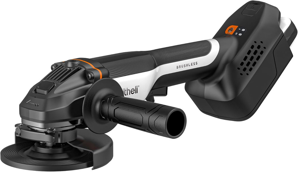 20V Brushless Cordless Angle Grinder, 4.9-Inch Variable Speed Grinder with Batte