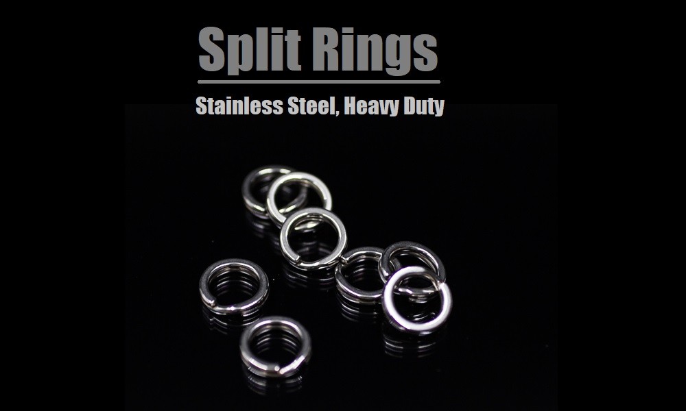wLure 50 Stainless Split Rings  UPRB
