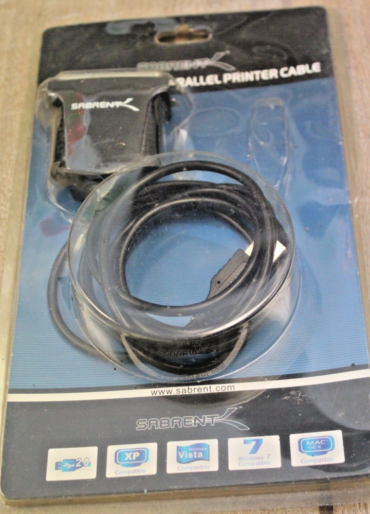 Parallel Printer Cable Adapter Sabrent SBT-UPPC USB to Serial/Parallel - 6 ft