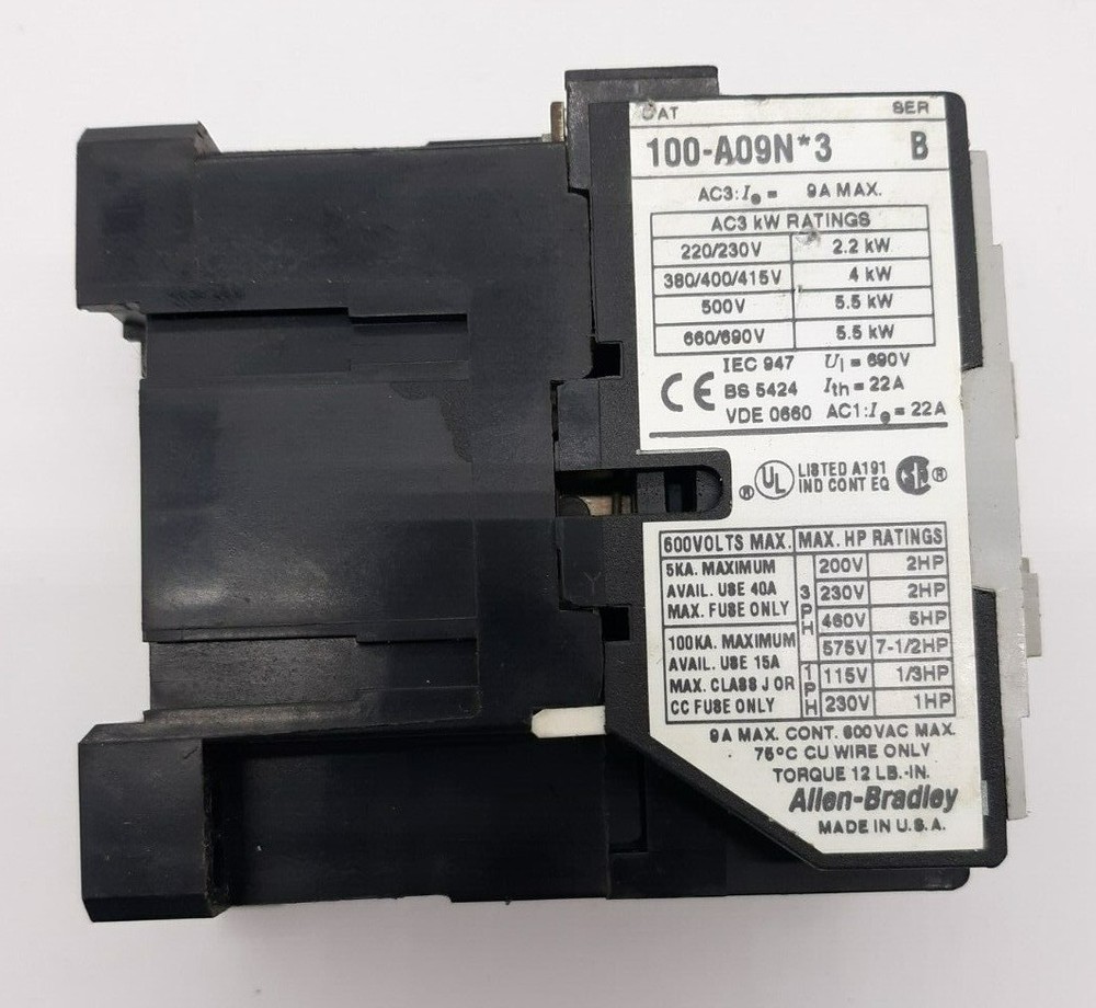 Allen-Bradley 100-A09N*3 Contactor