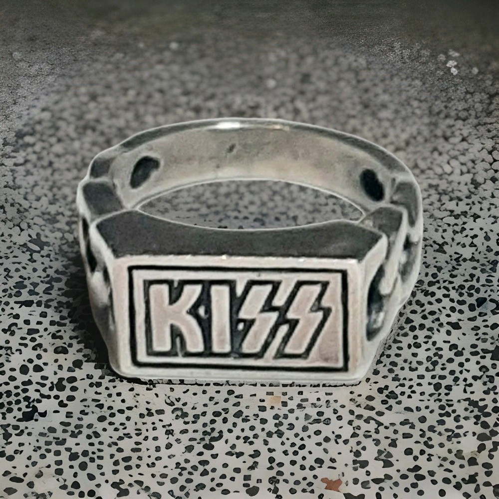 KISS Logo Ring Sterling Silver