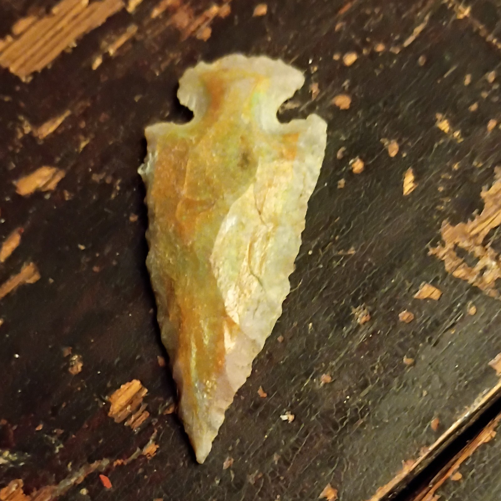 Native American US Flint Knapped Arrowhead Stone Artifact