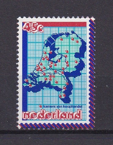 Netherlands   589 MNH, Map, 1979
