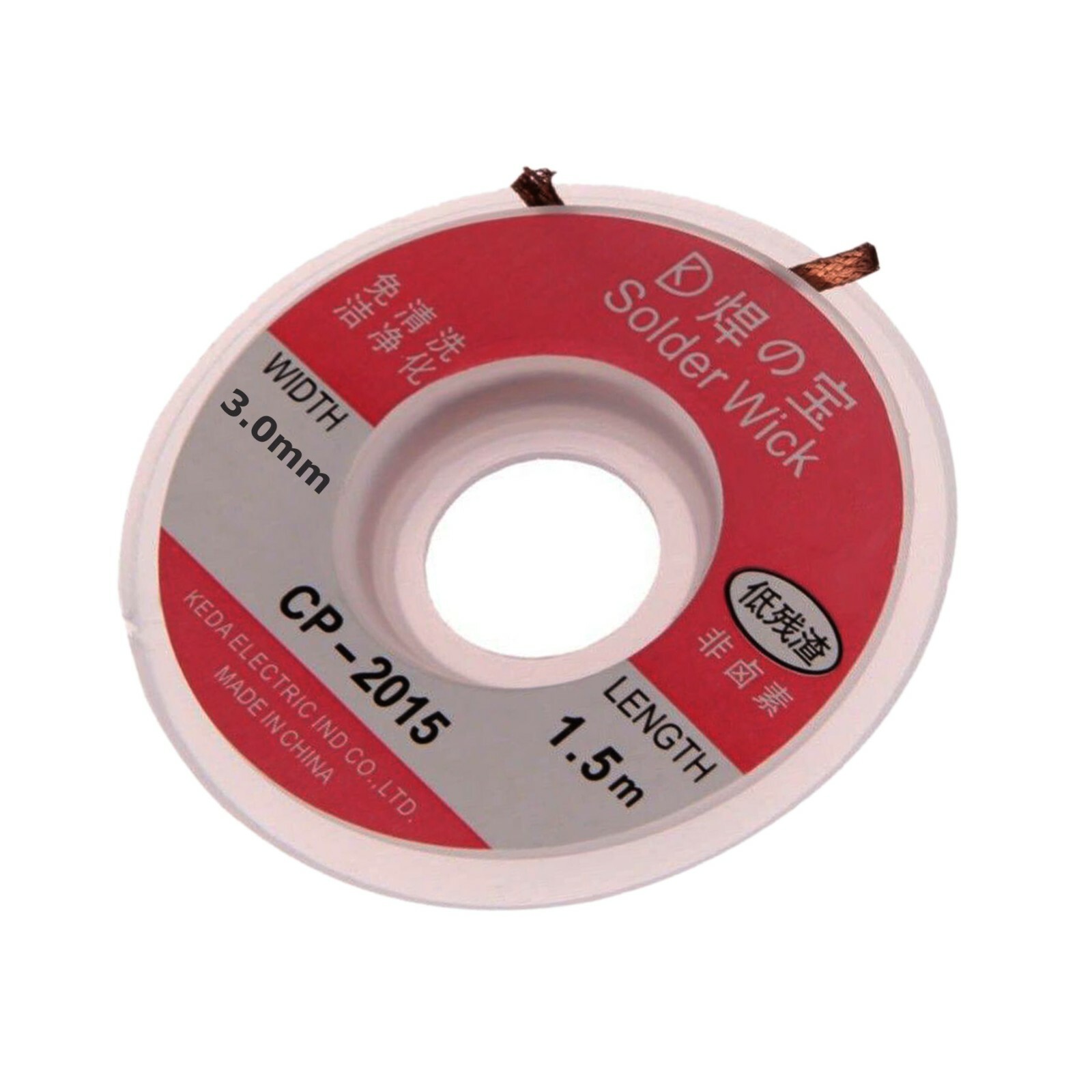 1 PCS 5ft 3.0 3.5mm Desoldering Braid Solder Remover Sucker Flux Wick Cable Wire