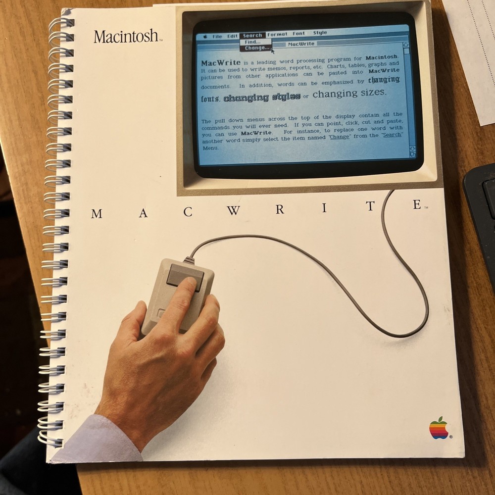 APPLE Manual Mac Write Macintosh 030-0688-B