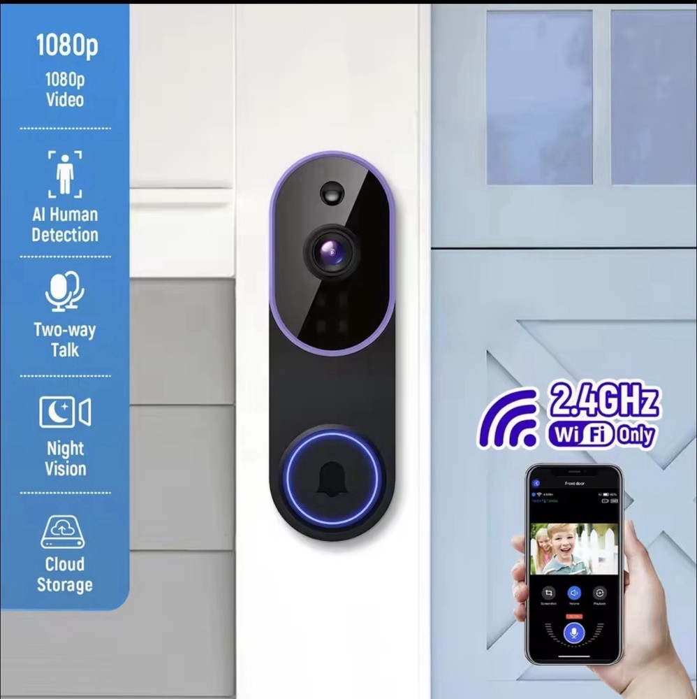 Smart Wireless Video Doorbell Camera