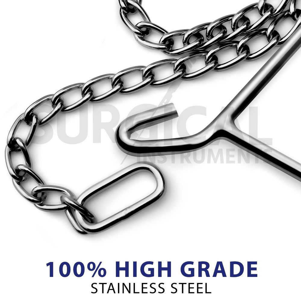 Durable OB Apparatus Leg Catch Set 1 Handle Puller Hook & 3 Chain 30" 45" & 60"
