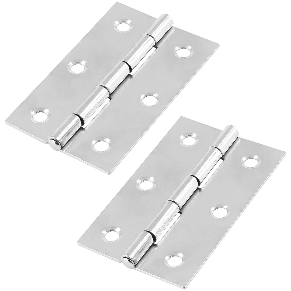 12 Pack 2.5 Inch Door Hinge Silver Butt Hinges with Mounting Screws