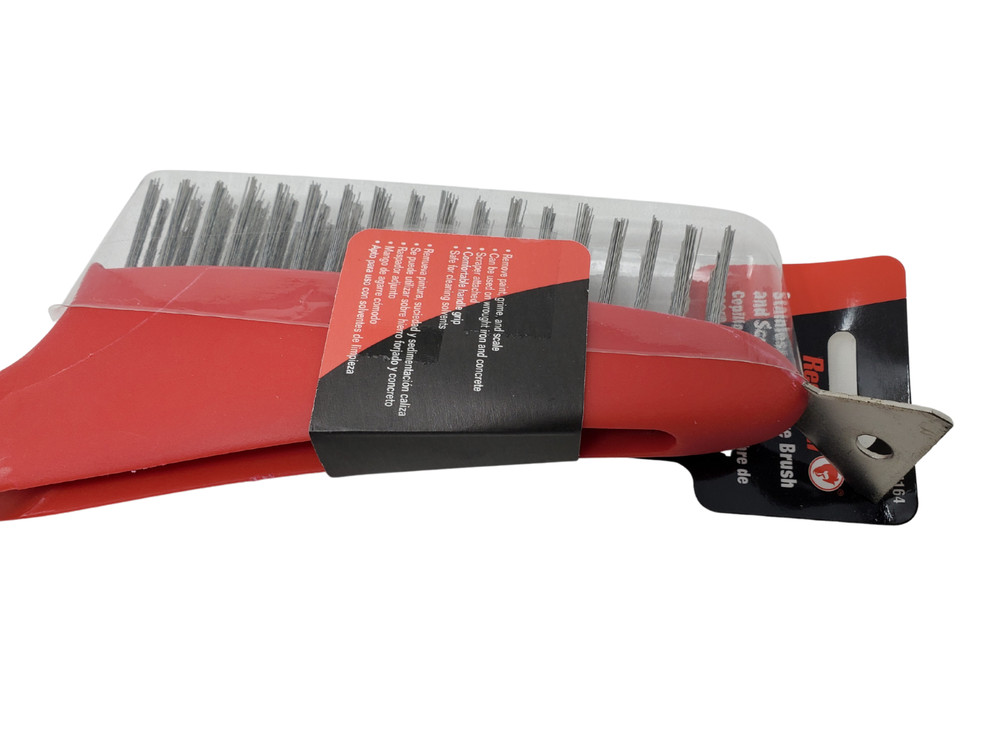 Red Devil - 13" Stainless Steel Wire Brush and Scraper