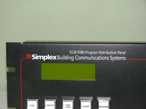 Simplex 5120-9180 Program Distribution Panel Has BROKEN KNOBS Working Pull