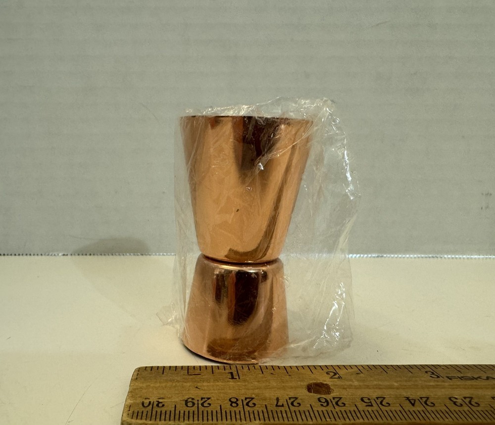 Copper  Colored  Measuring Jigger Shot Glasses Double Sided Jigger