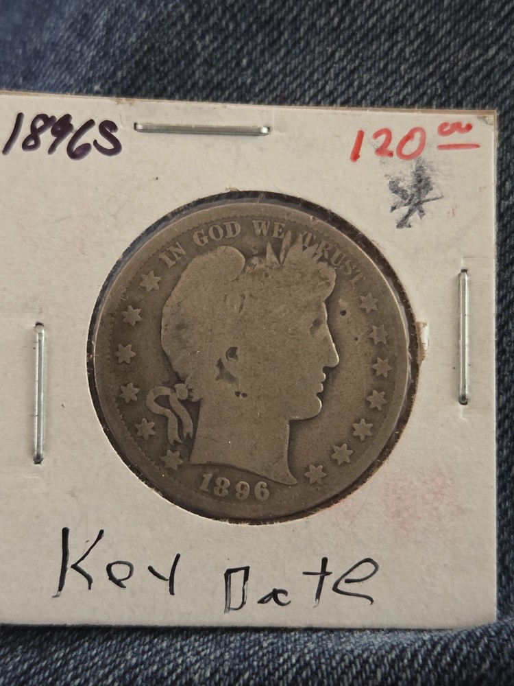 1896 S Barber Half Dollar Key Date