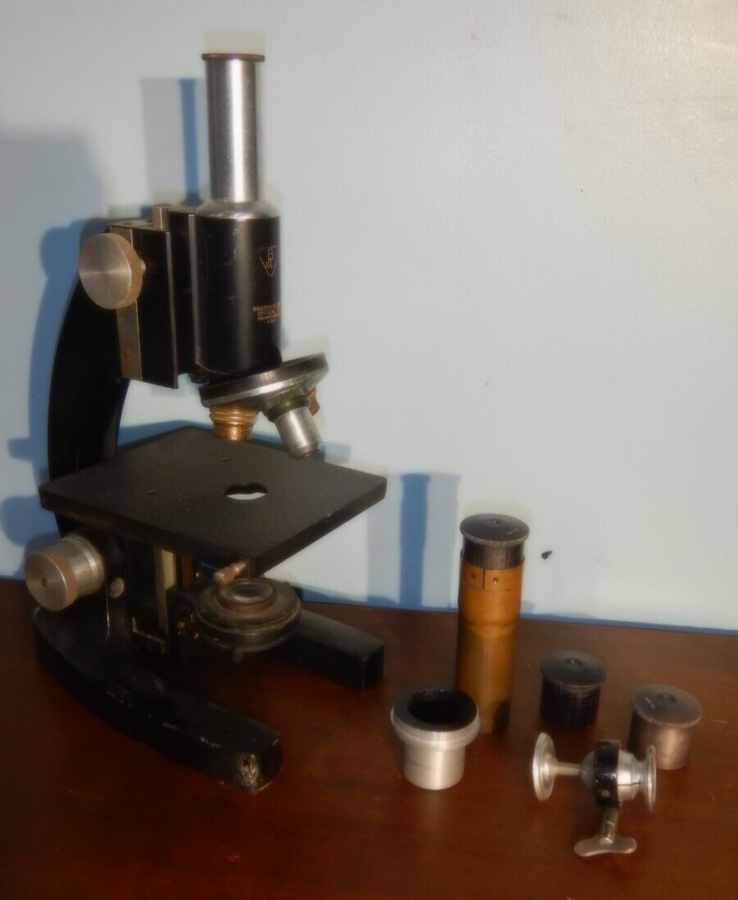 Vintage Bausch & Lomb Microscope with accessories made USA