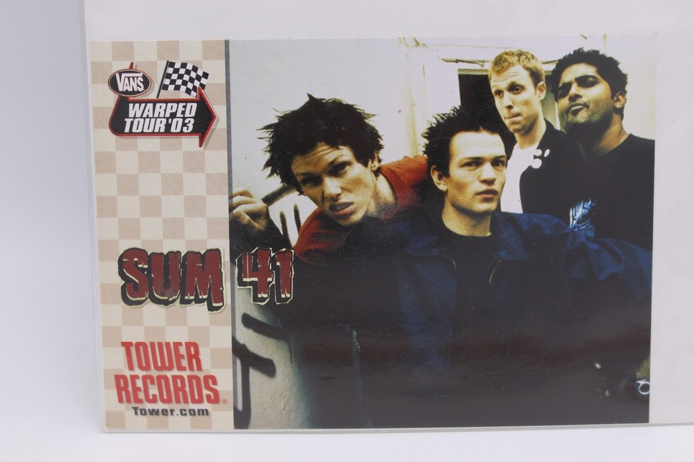 VANS WARPED TOUR SUM 41 2016 HANDBILL