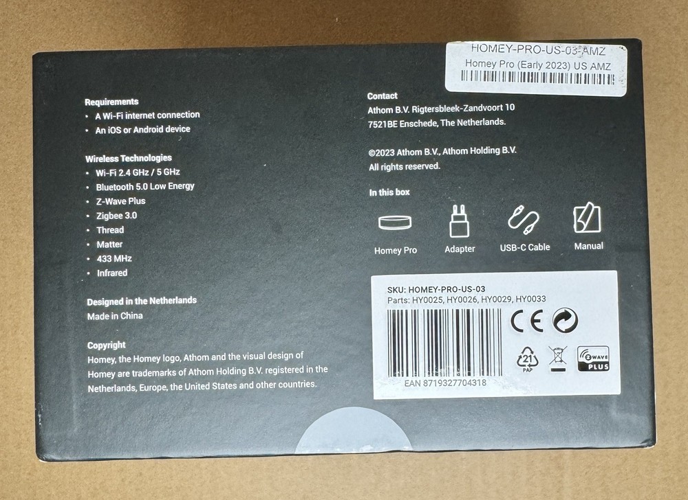 Homey Pro 2023 Smart Hub