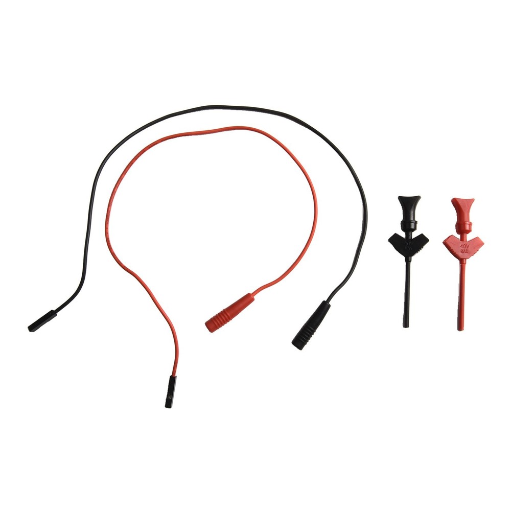 Compact Multimeter Test Hooks with 10 Inch Leads for IC Testing and Repairs