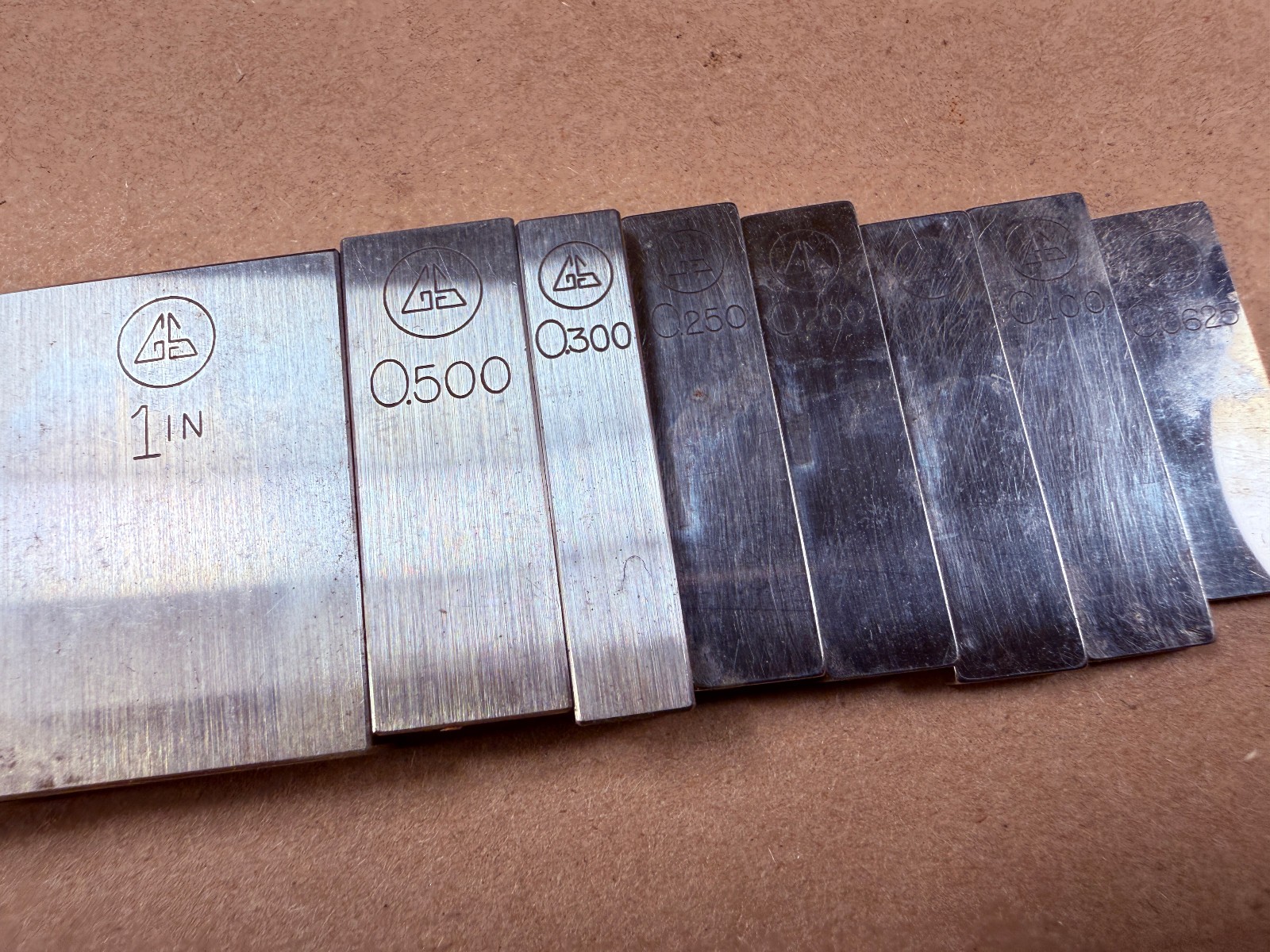 Vintage - ULTRA CHEX Gage Block Set Geo SCHERR .0625" - 2" in Case