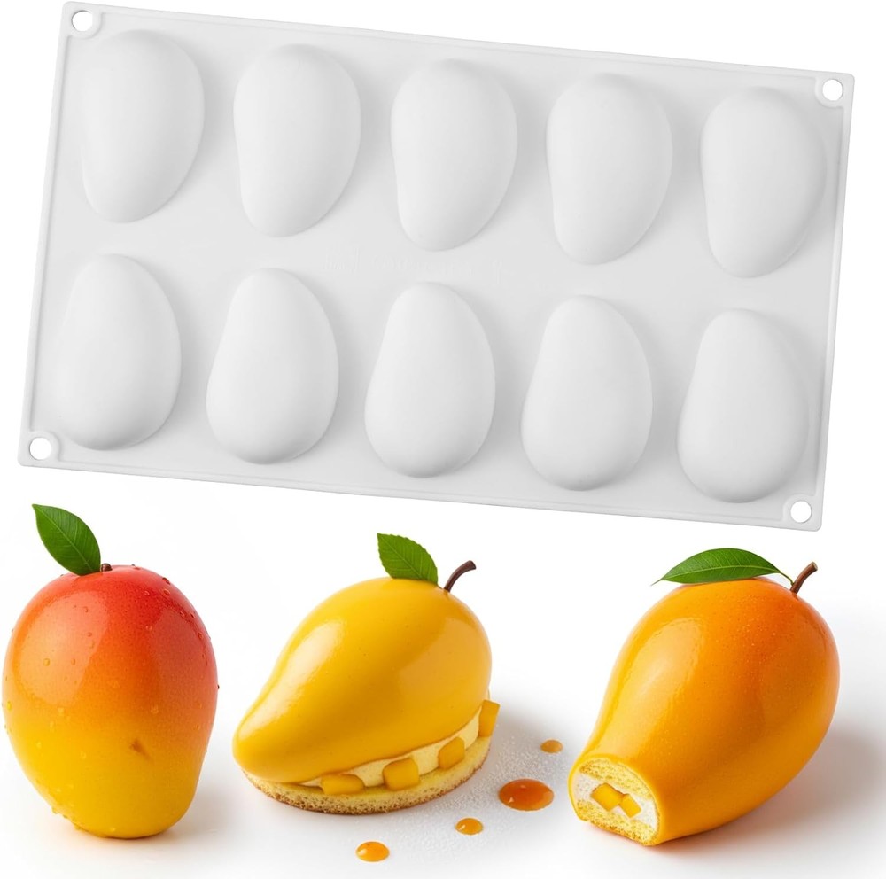 Mango Silicone Mold for Baking Mousse Cake, Dessert Silicone Cake Mold Non-Stick