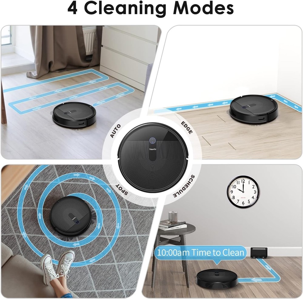 Thamtu G11 Robot Vacuum Cleaner - BLACK - Scratch & Dent