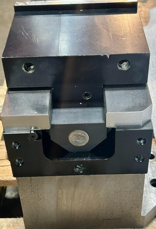 Jergens 6" Bock Brand Interlocking Vise with Soft Jaws