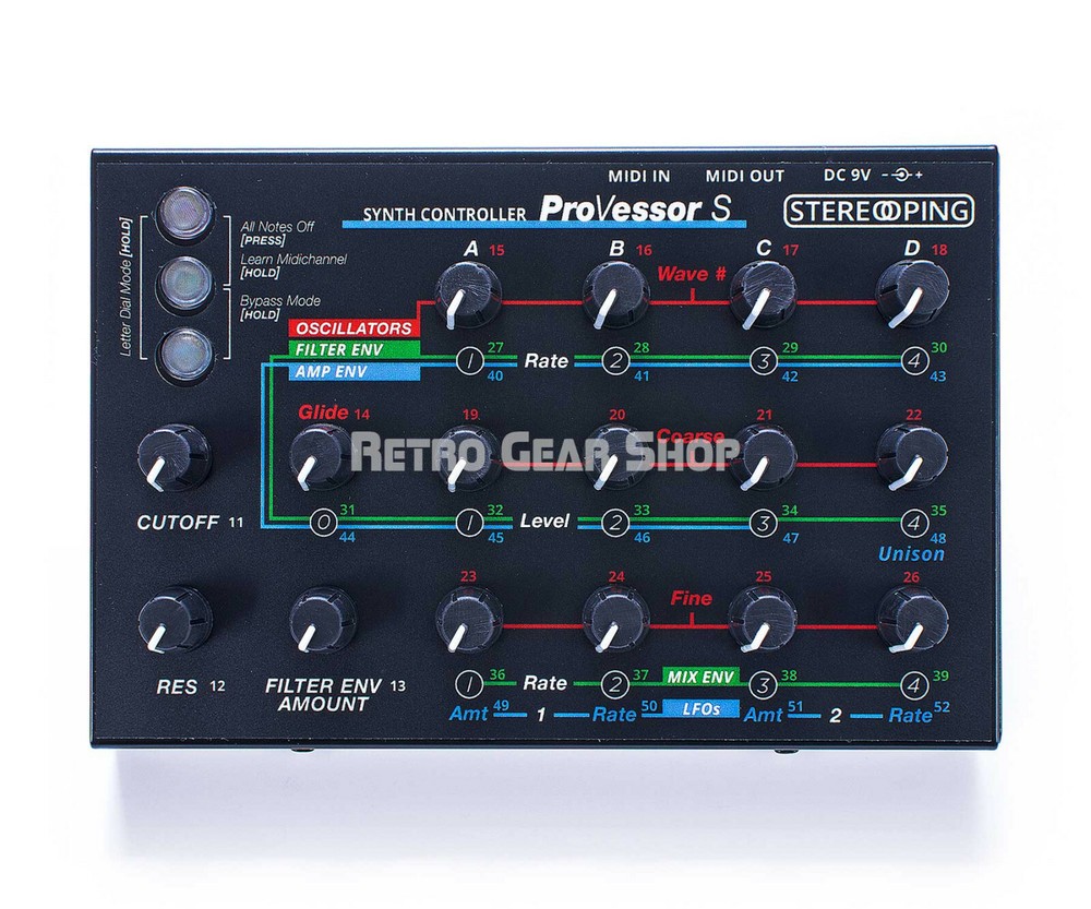 Stereoping CE-1 ProVessorS Midi Controller for Sequential Circuits Prophet VS