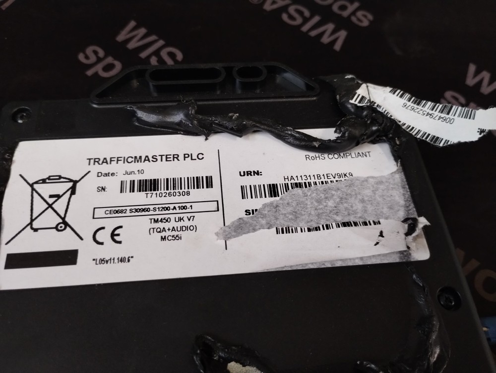 TRAFFICMASTER PLC TM 450 UK V7 VEHICLE TRACKER CONTROL MODULE