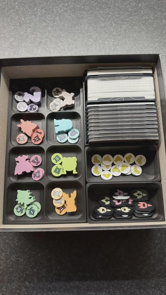 3D Printed Insert for Twisted Cryptids +Expansion Kickstarter Edition All in One