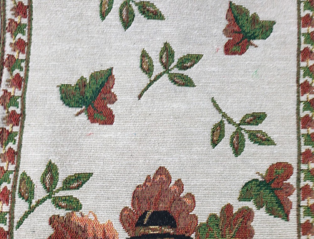 Long Tapestry Table Runner, 13"x72",FALL,THANKSGIVING,TURKEY, GOBBLE! GOBBLE!,HC