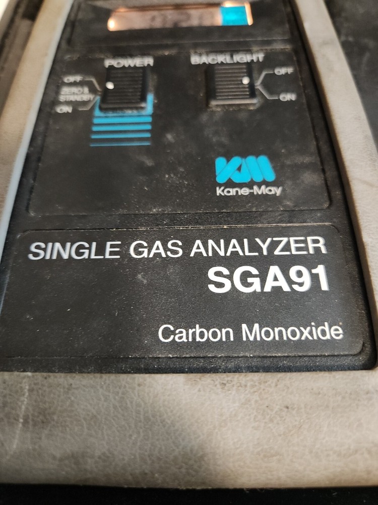 SINGLE GAS ANALYZER SGA91 KANE MAY CARBON MONOXIDE TESTER W/ CASE