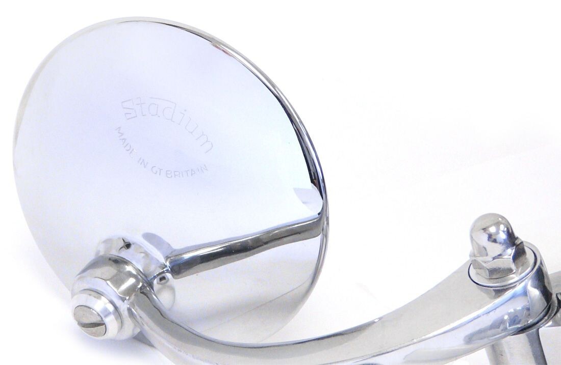 Round Clamp on Legshield Mirror | Vespa/ Lambretta Scooters LEFT AND RIGHT SIDE