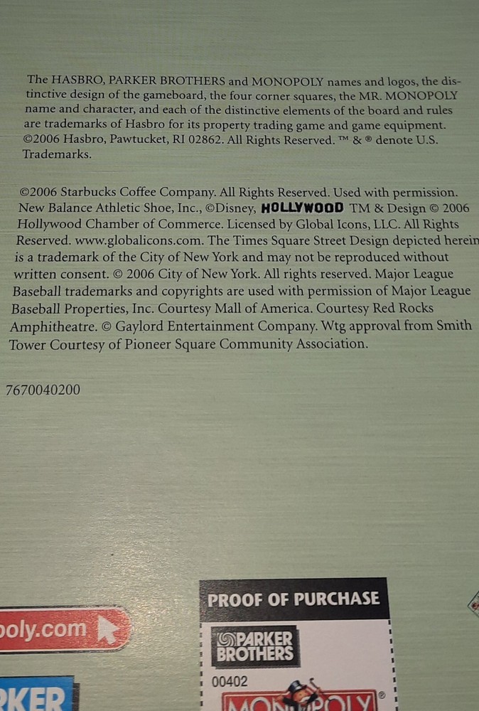 Here & Now Monopoly Board Game Replacement Piece Instructions