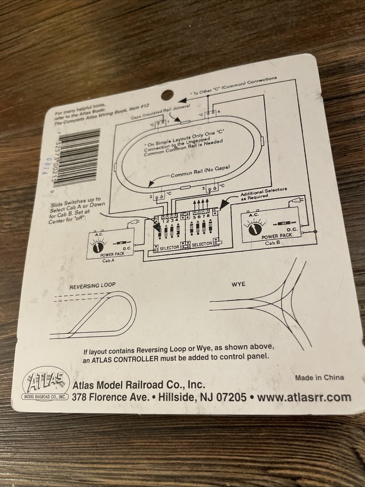 Atlas 215 HO Scale Selector Switch