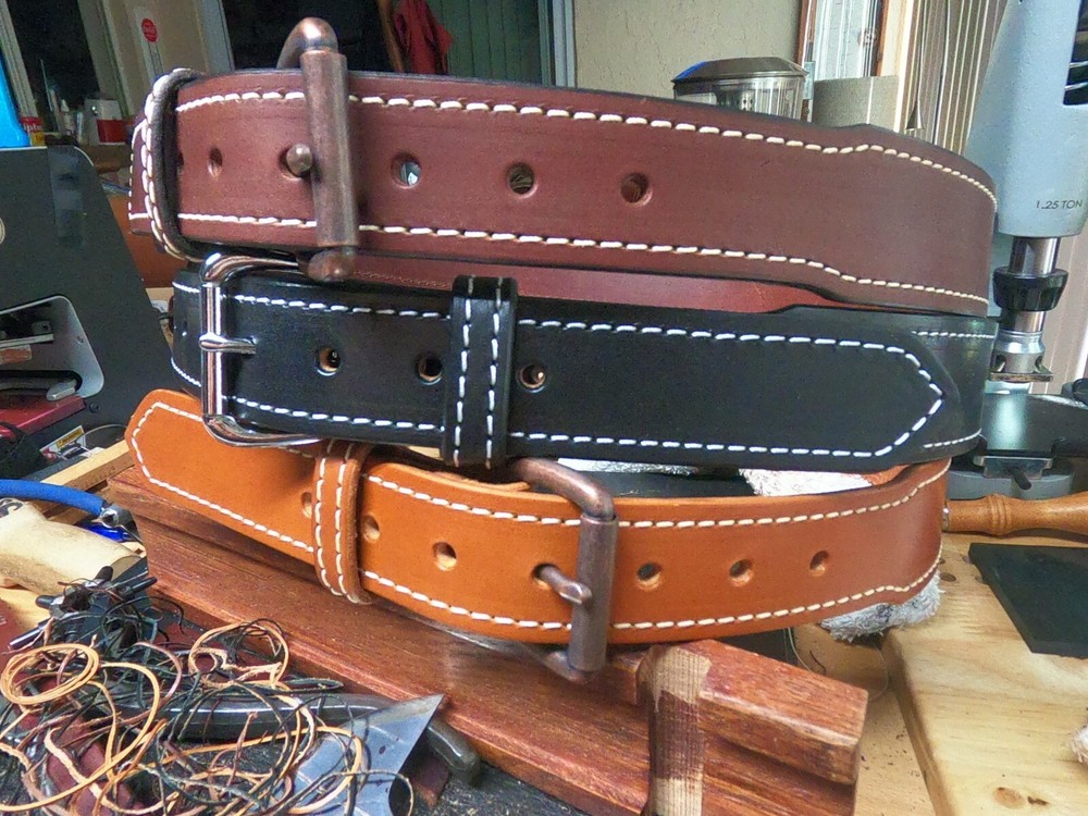 CCW 1 3/4 Tapered Hand made Leather Belt
