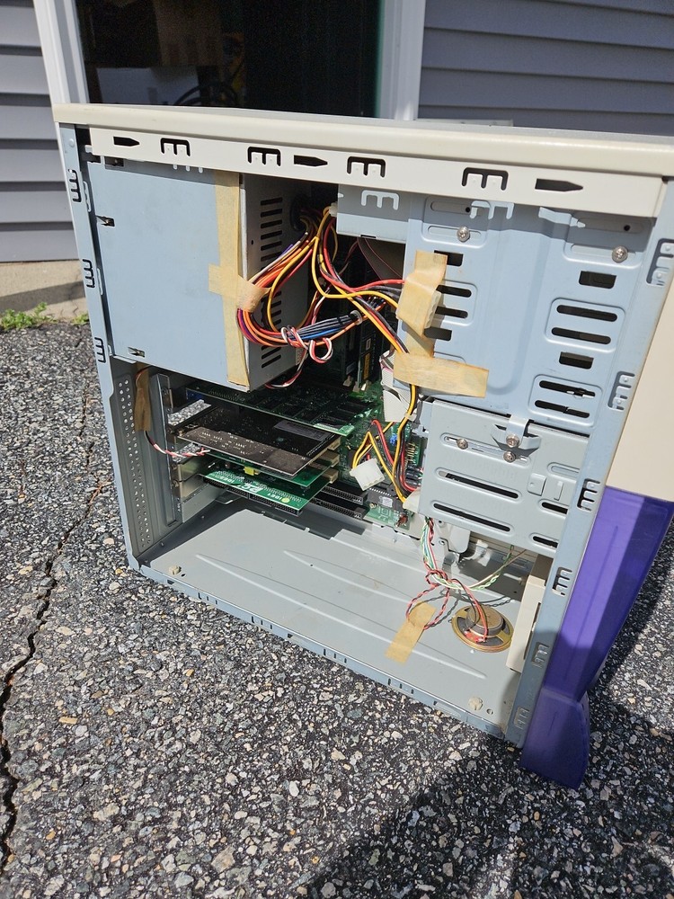 Vintage 1990s PC CPU Computer Translucent Case 89 S7