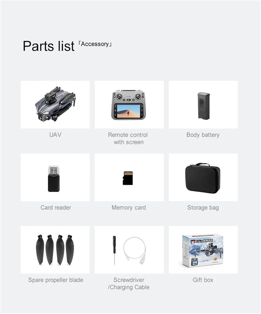 K18 Max RC Drone 8K GPS 5G Dual Camera Brushless Obstacle Avoid Foldable