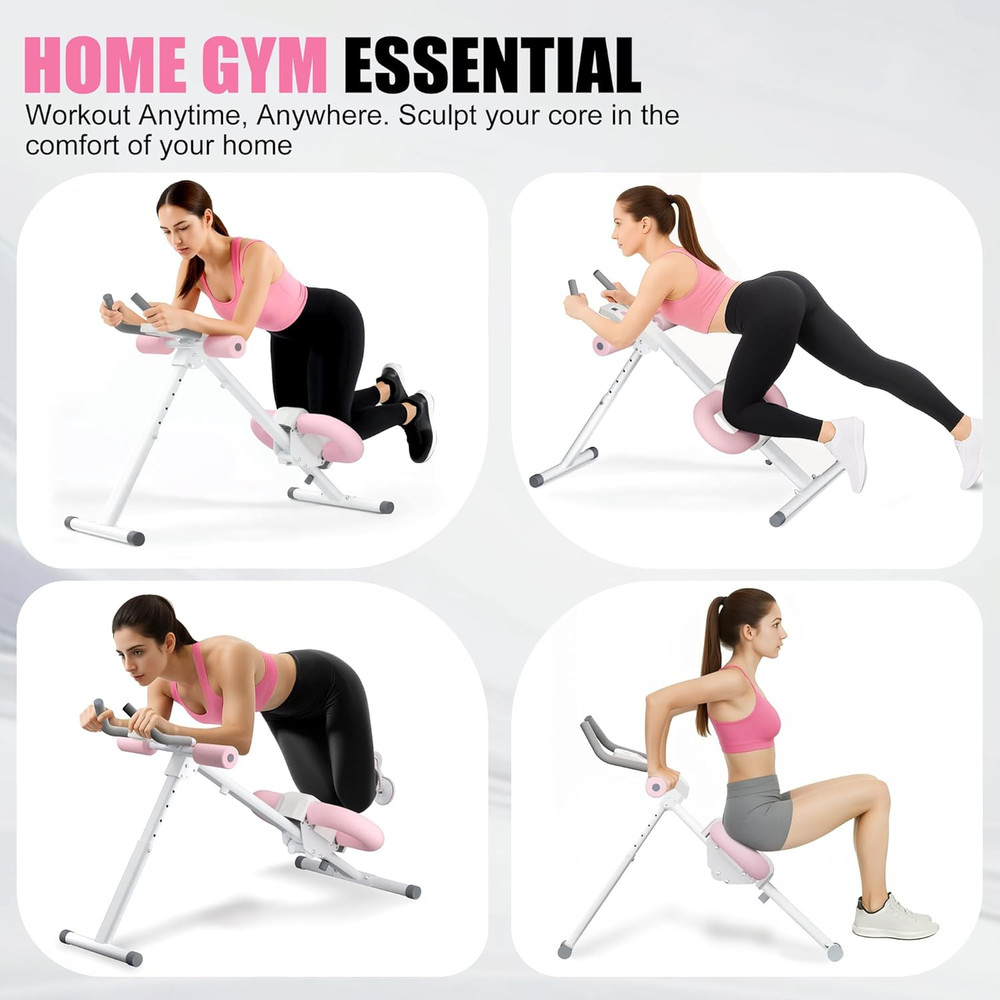 Abdominal Trainers - Adjustable Ab Trainer Machine, Foldable Abdominal Workout E