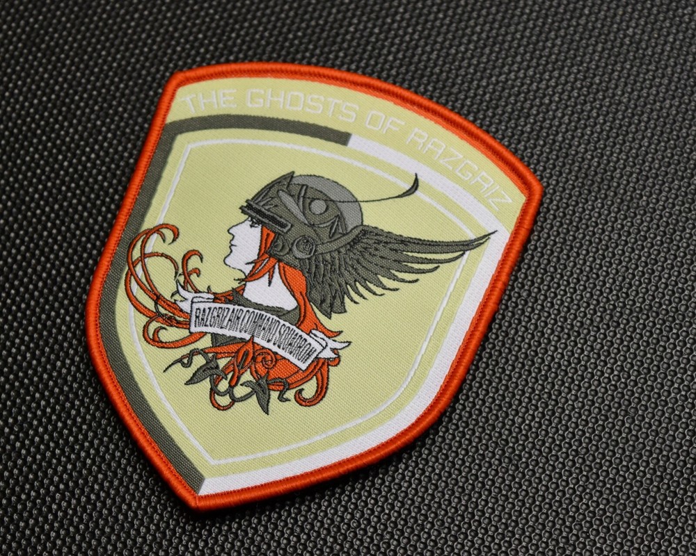 Ace Combat The Ghosts Of Ragriz Woven Uniform Morale Patch Hook/Loop Backing