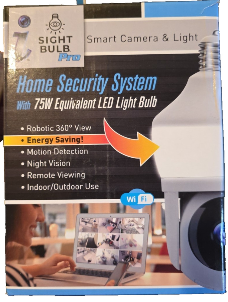 Sight Bulb Pro WiFi Smart Camera and Light