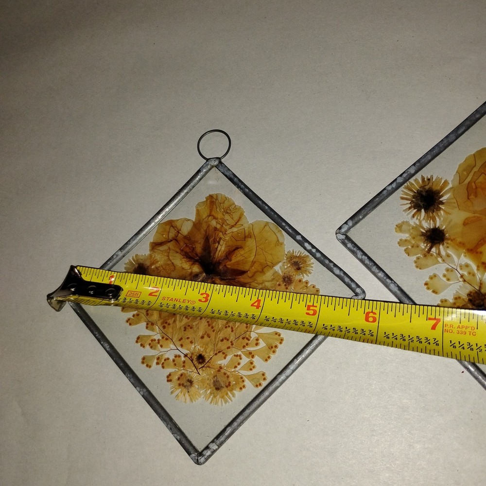 Pressed Flower Window Suncatcher x 2