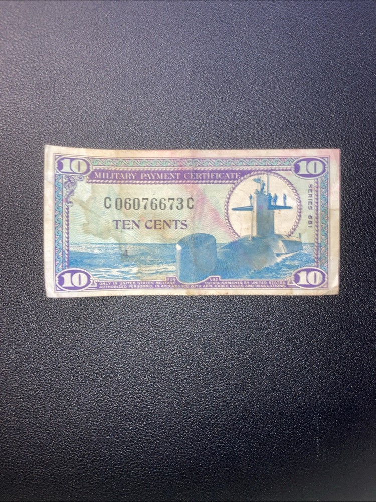 10 CENTS MILITARY PAYMENT CERTIFICATE