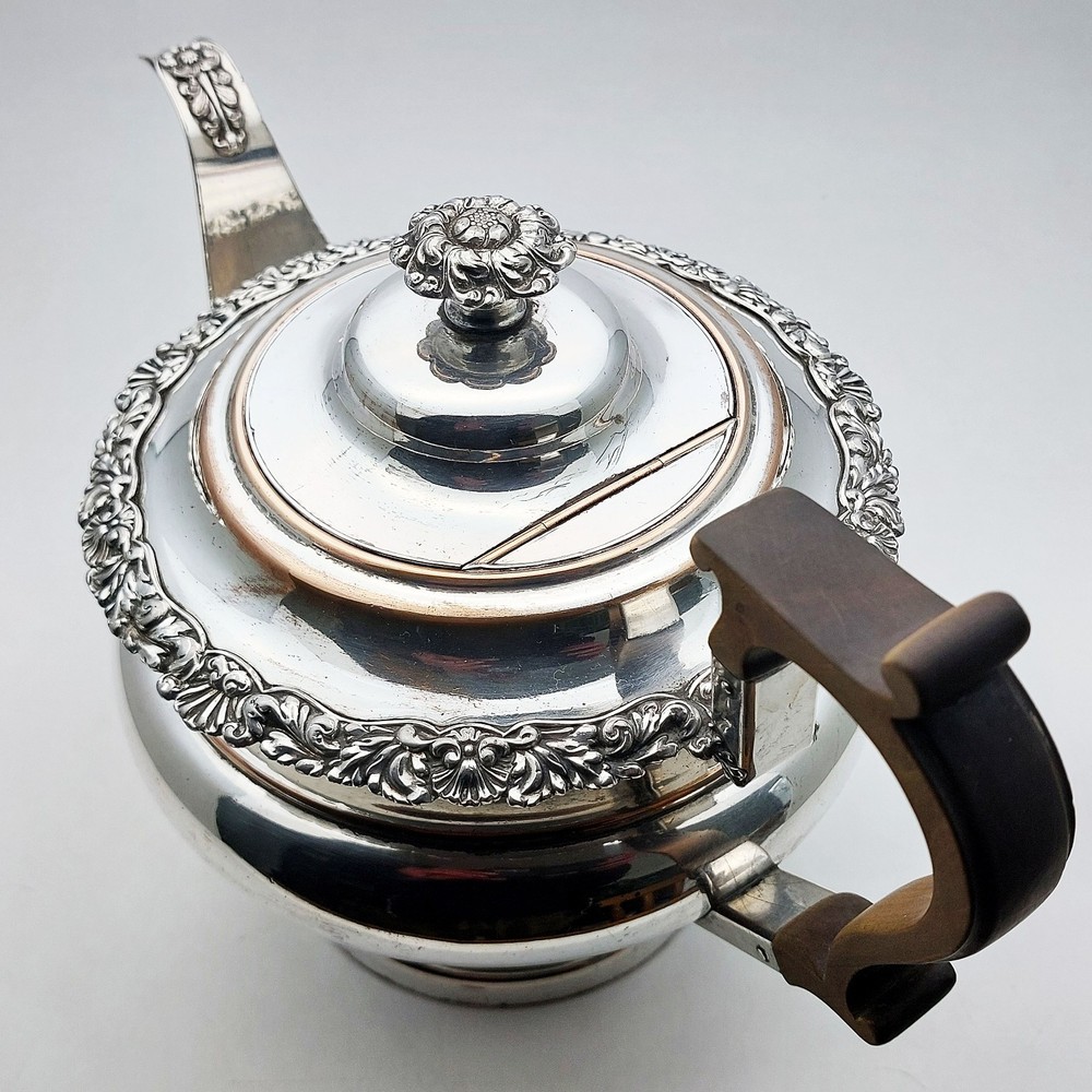 Old Sheffield Plate Teapot C. 1825 - Antique Silver Plated