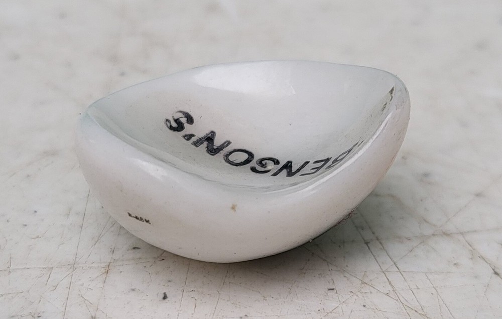 Antique Prosthetic Glass Eye Artificial Signed BENSON'S Optical Ocular Prothesis