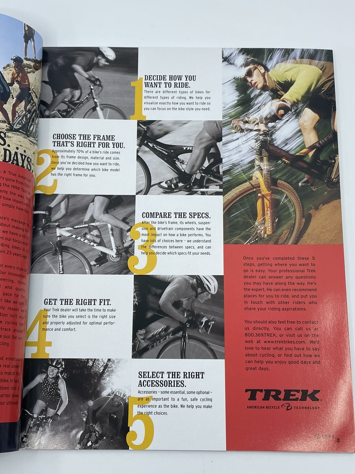 NEW 1999 TREK Bicycles Full-Line Catalog USPS LANCE ARMSTRONG! Road MTB BMX Etc