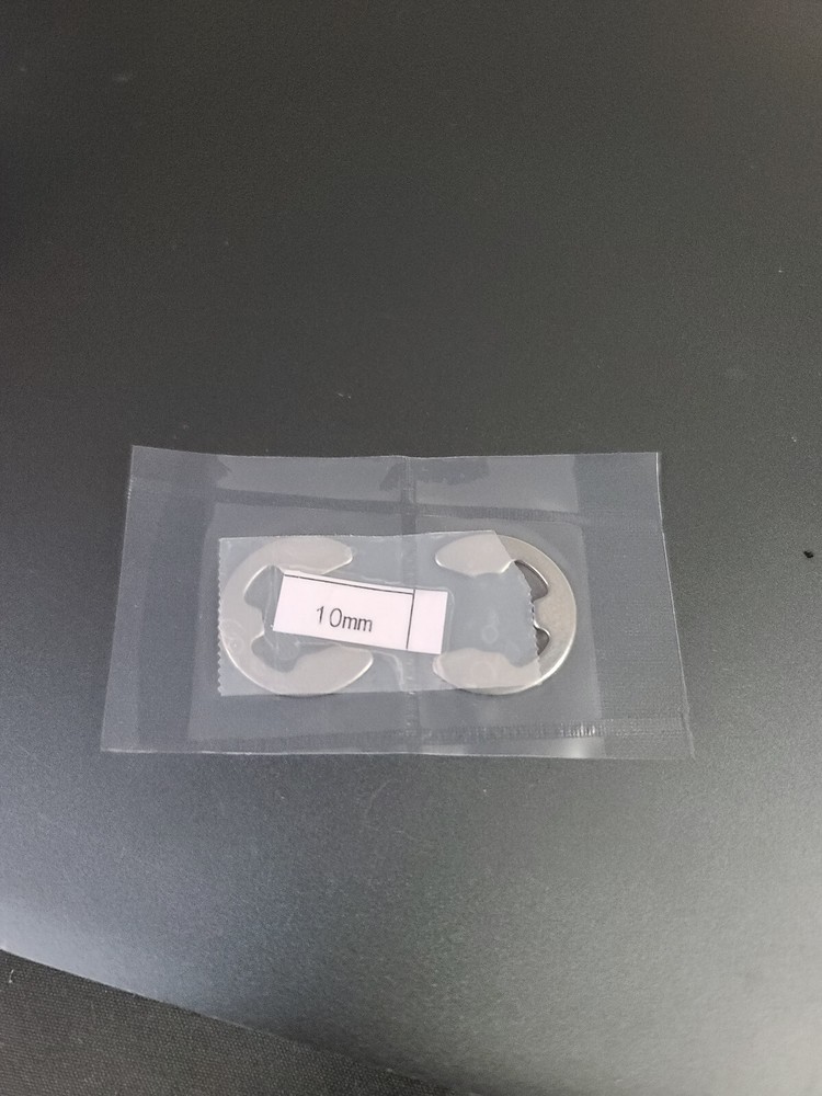 M10 10mm E Clips Stainless Steel External Retaining Washer C-Clip Circlip(2 Pcs)