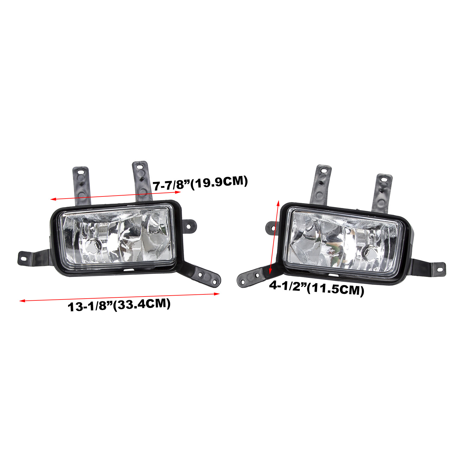 For 2015-2020 Chevy Suburban/Tahoe Fog Lights Lamps w/Chrome Trim+Switch+Bulbs