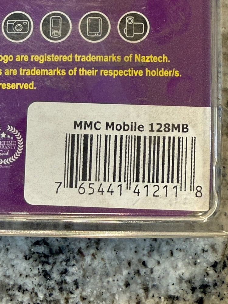 128 MB MMC Mobile Memory Card - High Performance Multi Media Card - NEW