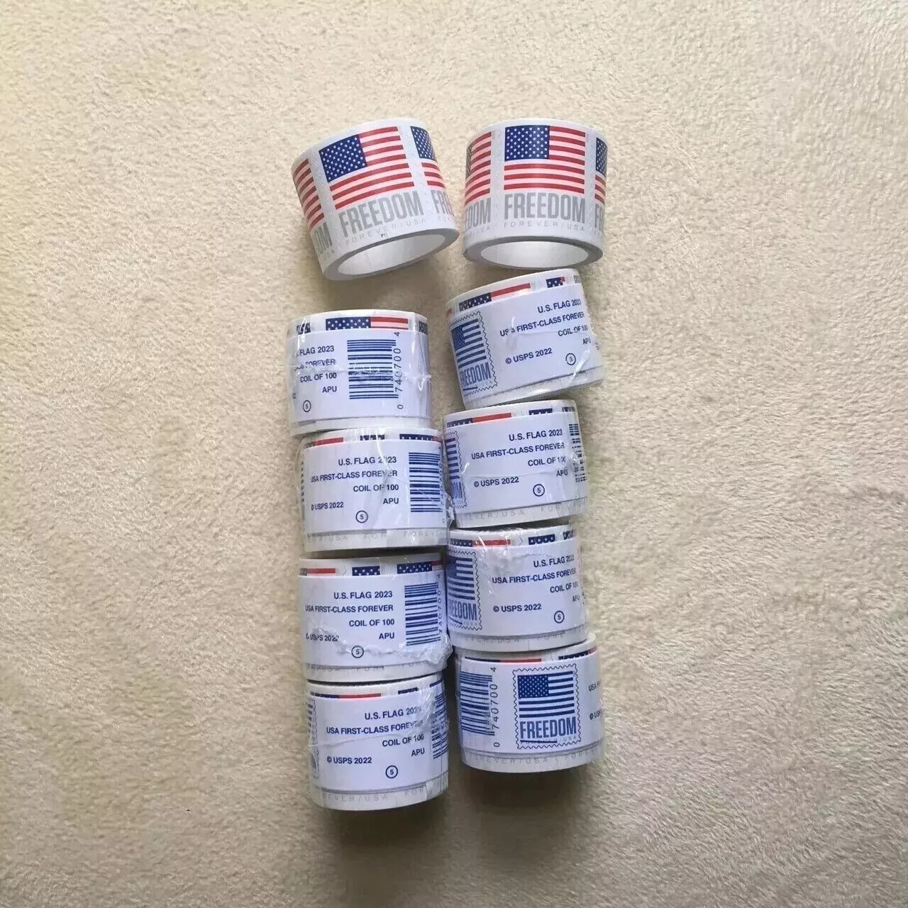 New 1 rolls of 100 USPS - Postage Free Ship!!-100 PCS-Discount Multiples!